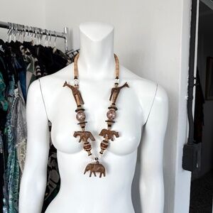 Handmade Safari/African Wooden Necklace